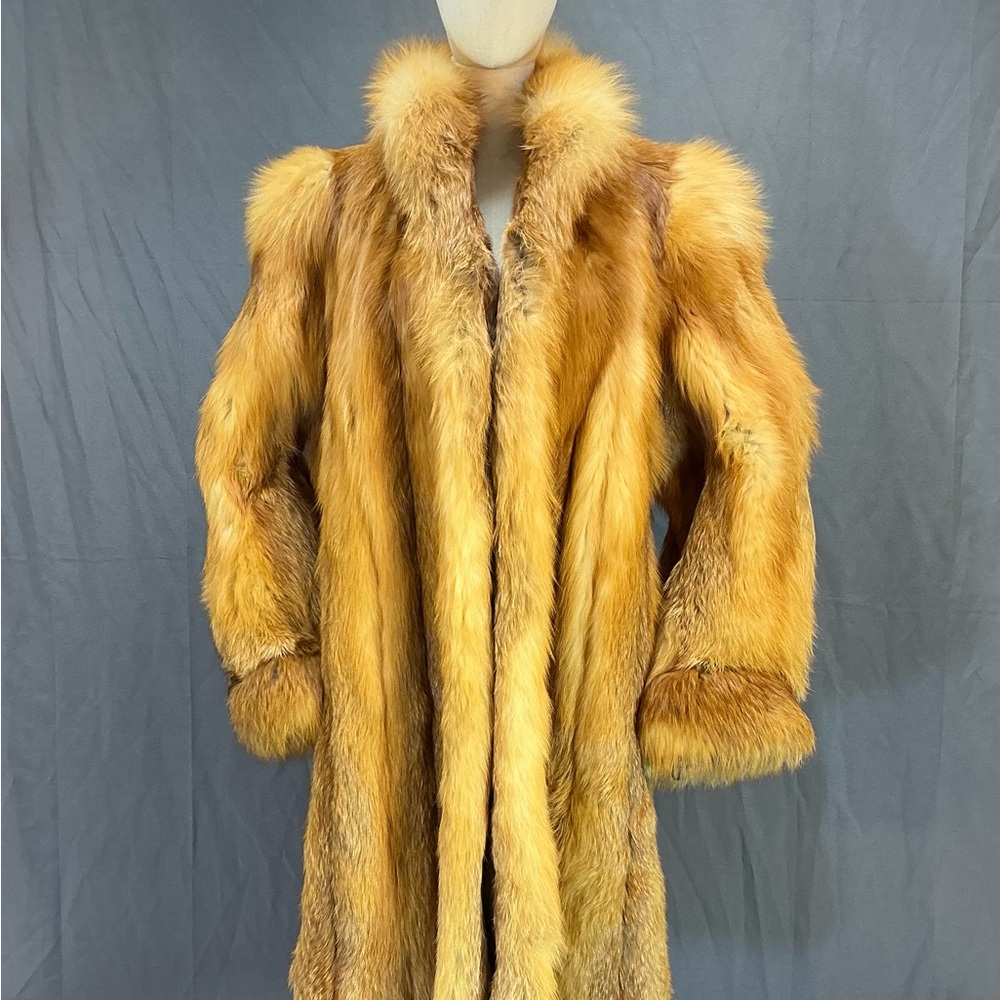 Luxurious Red Fox fur Full Length coat